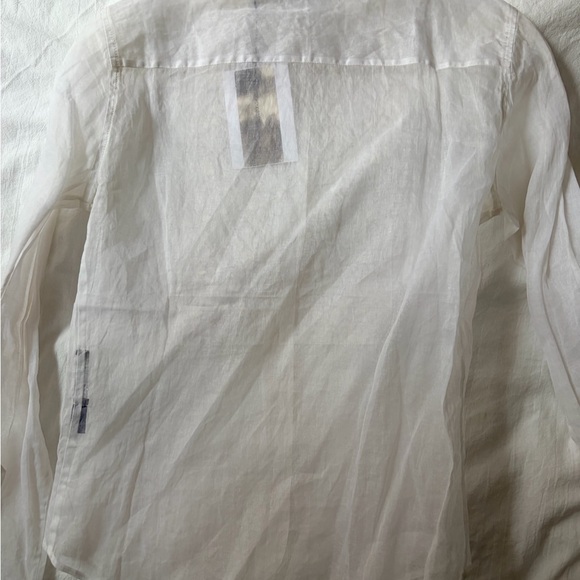 Jupe by Jackie x Comme Des Garçons White Floral Embroidered Button-Up Shirt - Picture 8 of 9
